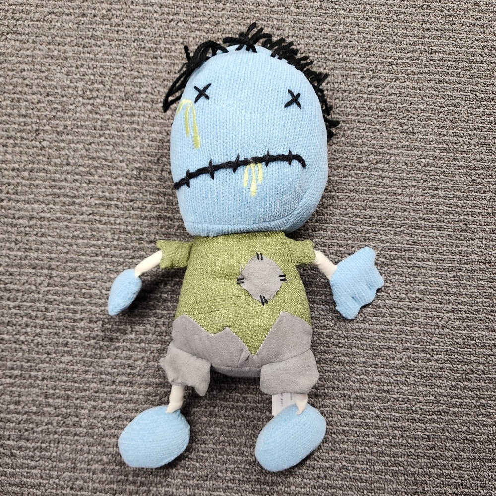 Animal Adventure Zombie Buddy Knit Plush Doll Voodoo Frankenstein Halloween 2010